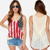 American Flag Print Casual Tee Shirt