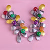 Artificial Jade Clip Pin Brooch