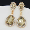 Emerald Crystal Rhinestone Earrings