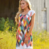 Colorful Plaid Printed Dress