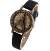 Effiel Tower Crystal Rhinestone Leather Watch