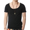 V Neck Retro Brand Cotton T-Shirt