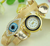 Gold Serpent Indian Blue Eye Wrist Watch