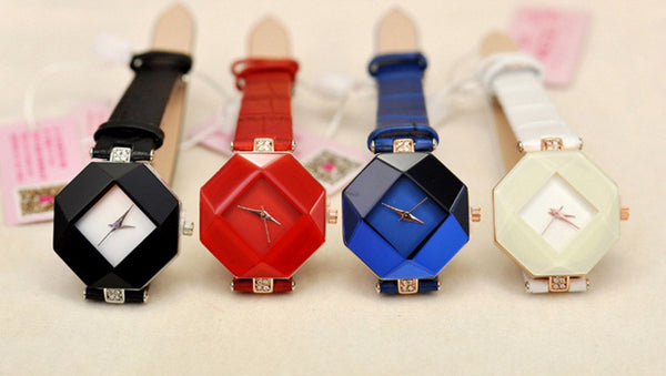 Crystal Diamond Quartz Watch