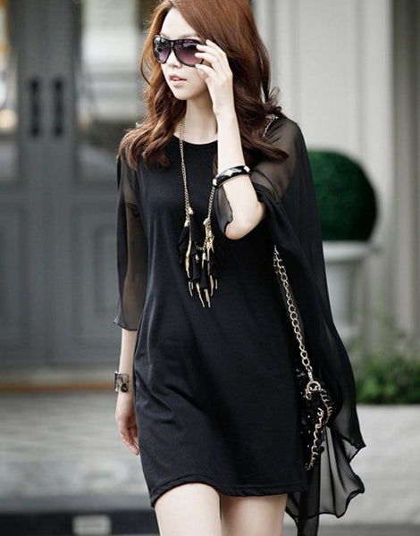 Cloak Sleeveless Sexy Chiffon