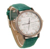 Newspaper Jean Fabric Analog Wrist Watch