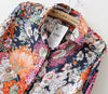 Vintage Floral Print Long Sleeve Shirt