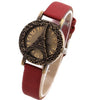 Effiel Tower Crystal Rhinestone Leather Watch