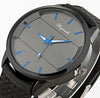 Silicone Leather Analog Watch Men