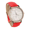 Newspaper Jean Fabric Analog Wrist Watch