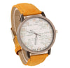 Newspaper Jean Fabric Analog Wrist Watch